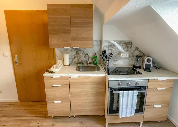 In Bei Leuna Mit Wlan & Terrasse Apartmán *